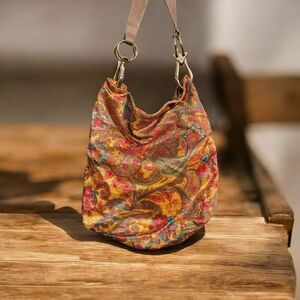 JPK Paris 75  Paisley Print  Bucket  Women's Bag